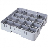 Cambro - Camrack Glass Rack with 16 Compartments, Fits 7.75&quot; Tall Glass, Gray Plastic, each