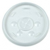 Dart - Lid, Straw Slot (Sorbet Lid) for 32 oz Foam Cups, Translucent Plastic