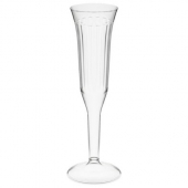 Visions - Champagne Flute, 5 oz Clear Plastic, 1-Piece, 96 count