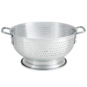 Winco - Colander with Base and Handles, 11 Quart Aluminum, 15x5.75