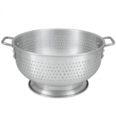 Winco - Colander with Base and Handles, 16 Quart Aluminum, 16.5x7.125