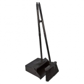 Carlisle - Duo-Pan Lobby Pan and Duo-Sweep Broom Combo, 36&quot; Black, each