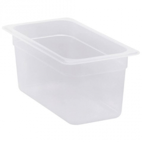 Cambro - Food Pan, 1/3 Size, 6&quot; Deep, 5.6 Quart Translucent PP Plastic, each