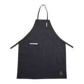 Winco - Bib Apron, Full-Length with Pockets, 33x26 Black