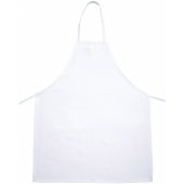 Winco - Bib Apron, Full Length White Cotton, 33x26