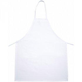 Winco - Bib Apron, Full Length White Cotton, 33x26