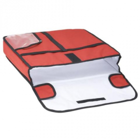 Winco - Pizza Insulated Delivery Bag, 20x20x5 Burgundy