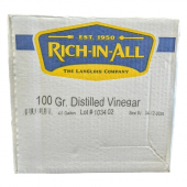 Rich-In-All - Distilled Vinegar, 100 Grain, 4/1