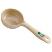 Carlisle - Measure Miser Solid Portion Spoon, 4 oz Beige and Green Color-Coded PC Plastic, each