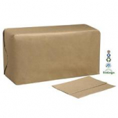 Dispenser Napkin, 1-Ply Natural/Brown Off-fold 13x12