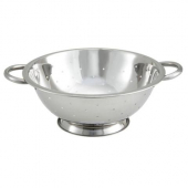 Winco - Colander, 5 Quart Stainless Steel, 11.x4.625