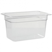 Cambro - Camwear Food Pan, 3.9 Quart (1/4 Size), 10.4375x6.375x6 Clear Plastic, each