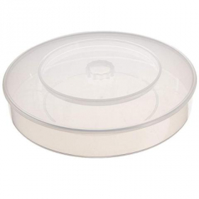 Carlisle - Tortilla Server, 12&quot; Round Clear PP Plastic