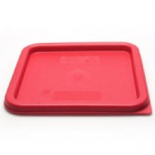 Cambro - CamSquares Food Storage Container Lid, Winter Rose Square Plastic, Fits 6/8 qt Containers