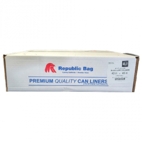 Trash (Garbage) Can Liner, 23x17x46, .8 mil Black