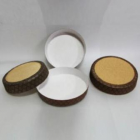 Tart/Pie Baking Mold, 1.125x4 Cellulose Calendered Micro-Flute Corrugated Paper, 450 count