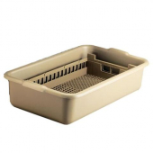 Vollrath - Flatware Soak &amp; Washing System, Half Rack and Tub, 10x19.75 Beige