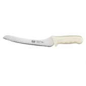 Winco - St&auml;l Offset Utility/Bread Knife, 9&quot; German Steel with White Handle