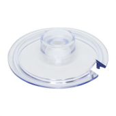 Condiment Jar Lid, 6 oz Clear Plastic, each