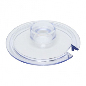 Condiment Jar Lid, 6 oz Clear Plastic, each