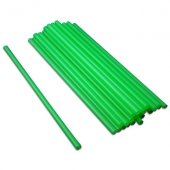 Unwrapped Straw, 10.25&quot; Giant Lime Green