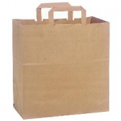 Paper Bag with Handle, 12x7x17 Natural Kraft, 300 count