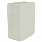 Dinner Napkin, 1-Ply White 15x17  3,000 count, 1/8 fold,  20/150 pack.
