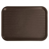 Winco - Fast Food Tray, 12x16 Brown Plastic, each