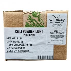 Nancy Brand - Chili Powder, Light, 5 Lb