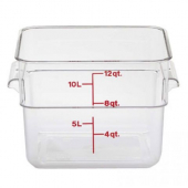 Cambro Clear Plastic Container 4.75 gallon with Lid