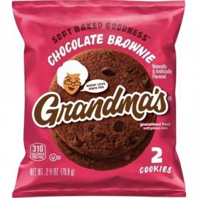 Grandma&#039;s - Chocolate Brownie Cookie, Individually Wrapped, 60/2.5 oz