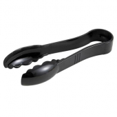 Winco - Tongs, 6&quot; Black Scalloped Polycarbonate Plastic