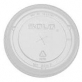 Dart - Lid, Clear PET Plastic Cold Drink Lid with Straw Slot, Fits 12-24 oz cups, 1000 count