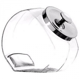 Anchor Hocking - Glass Penny Candy Jar with Chrome Lid, 1 Gallon, each