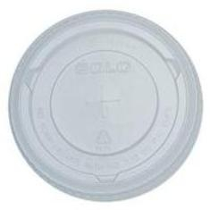 Dart - Lid, Clear PET Plastic Cold Drink Lid with Straw Slot, Fits 32 oz cups