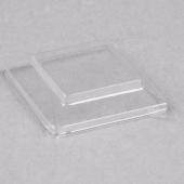 Fineline Settings - Tiny Tempations Tumbler Dome Lid, 3.25&quot; Clear PET Plastic, 1000 count