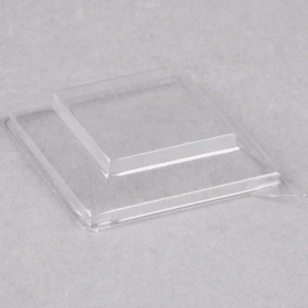 Fineline Settings - Tiny Tempations Tumbler Dome Lid, 3.25&quot; Clear PET Plastic, 1000 count