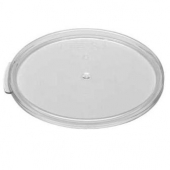 Cambro - Camwear Rounds Food Storage Container Lid, Clear PC Plastic, Fits 6/8 qt Containers