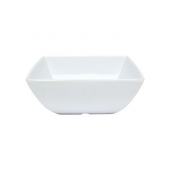 Bowl. 2.5 oz Square White Melamine, 12 count