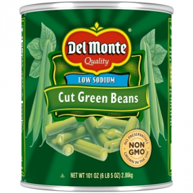 Del Monte - Cut Green Beans, Low Sodium, 6/101 oz