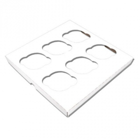Southern Champion Tray - Cupcake Insert, 6-Count, 9.875x9.875x.875, 200 count