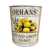 Orhan&#039;s - Olives, Whole Green Pitted, 6/10