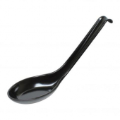 Soup Spoon, .6 oz Black Melamine, 6x1.75, 12 count