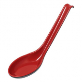 Soup Spoon, .6 oz Red/Black Melamine, 6x1.75, 12 count