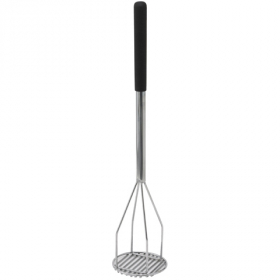 Winco - Potato Masher, 5&quot; Round with 24.5&quot; Plastic Handle