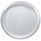 Winco - Pizza Tray, 12&quot; Aluminum with Wide Rim