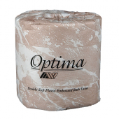 Allied West - Optima Toilet Tissue, Premium 2-Ply Indivually Wrapped, 4.5x4, 80/550 count