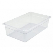 Winco - Food Pan, Full Size Clear PC Plastic, 5.5&quot; Deep