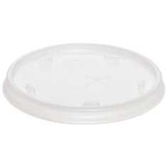 Dart - Cold Cup Lid with Straw Slot, Fits 8 oz Cups, Translucent Plastic, 1000 count