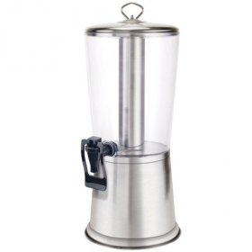 Winco - Cold Beverage Dispenser with Ice Core, 2 Gallon Stainless Steel, each